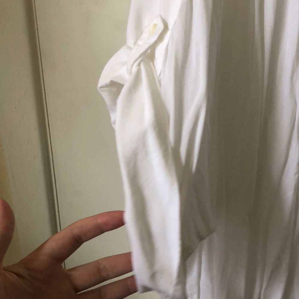 Gap White Soft Short Sleeve Button Down - image 3